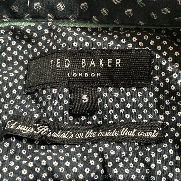 Ted Baker London Men’s Blue Casual Button Down Shirt Size S - Picture 6 of 13